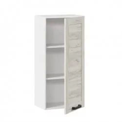 Шкаф кухонный 450 высокий Винченца ЛД 234.430.000.037 Белый Дуб Крафт белый