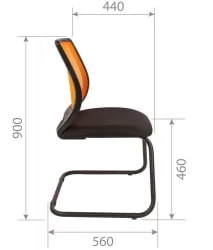 Кресло для посетителей Chairman 699V Черный