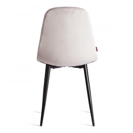 Стул BREEZE (mod. JSC-58) Велюр/металл , 44 х 53 х 86 см, Light grey (светло-серый) HLR14 / черный