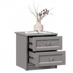 Тумба прикроватная Джулия ЛД 695.030.000 Оникс серый