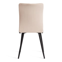 Стул со спинкой La Rousse NEW, велюр, бежевый/черный, 7, 45x55x93 см