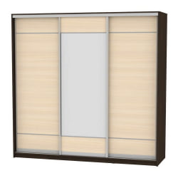 Шкаф-купе B-230х235х60-1(Венге-ДМ-D7D8D7)