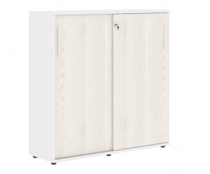 Шкаф с дверьми-купе ЕДИС ЕМC 1343 Ясень Траун Белый Белый / EDIS EMC