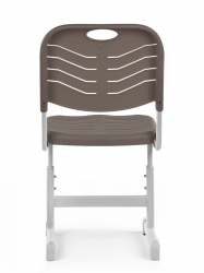 Стул ученический регулируемый пластиковый (рост 3-5) Мокко