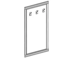 Панель-вешалка Флоренция 648 Дуб Оксфорд