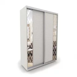 Шкаф-купе 2-х дверный Акцент-Вера КР 1000х600  Выбеленное дерево