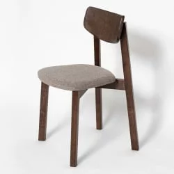 Стул с мягким сиденьем Вега Silver жаккард Эмаль белая