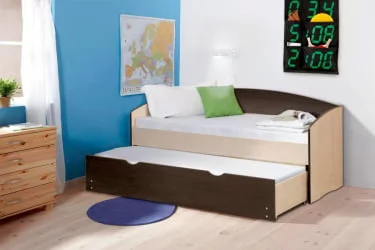 Кровать детская выдвижная Бук светлый