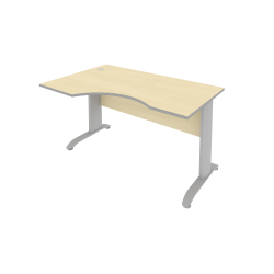 Стол криволинейный левый Riva ПЛ.СА-2 Л Клен/Металлик