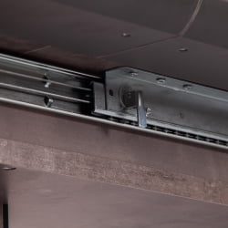 Большой обеденный стол SKAT ЛДСП/МДФ, 120-160х80х75 см, Оникс/Графит