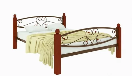 Кровать Каролина Lux plus 1600х1900 Коричневая