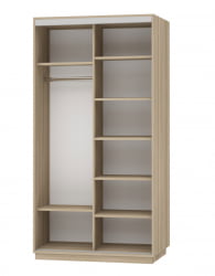 Шкаф-купе двухдверный Экспресс Дуо Медиум 1200х2200h Дуб сонома