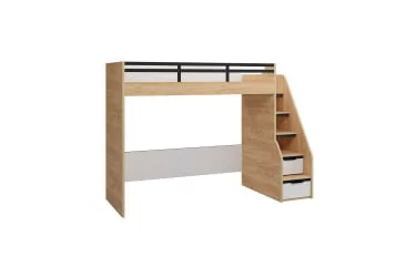 Кровать-чердак левая Урбан ЛД 528.250.000 Дуб Золотой/Белый