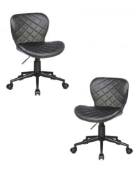 Офисное кресло для персонала DOBRIN RORY (черный) 2 шт