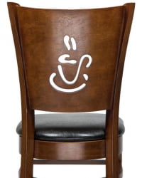 Стул обеденный DOBRIN JERRY (шоколад, черный) 2 шт