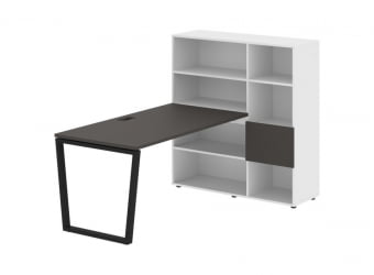 Рабочая станция EDIS EVRST 1215 Мокко Черный Белый