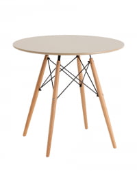 Стол Eames DSW NEW D80 бежевый