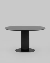 Стол овальный обеденный Mystery 130*80 черный