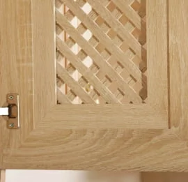 Шкаф кухонный 400 с решеткой Кантри ЛД 235.223.000 Сономе эйч светлая