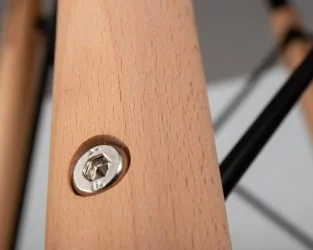 Маленький обеденный стол DOBRIN CHELSEA 80 Светло-серый GR-01