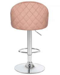 Стул барный ДОБРИН МИЛАНА (пудрово-розовый велюр (МДЖ9-32)) 2 шт / DOBRIN MILANA (MJ9-32))