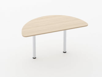 Приставка-полукруг для двух столов Glassy 2.18 Орех