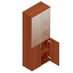 Шкаф для документов с тонированным стеклом Р.Ш-2СТ Орех Гепланкт