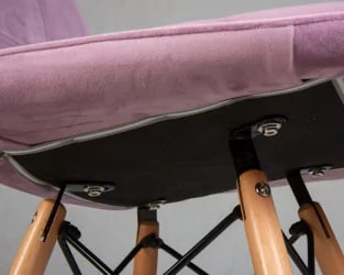 Стул обеденный DOBRIN BENNET Пудрово-сиреневый велюр HLR-27