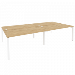 Рабочая станция на П-образном м/к ONIX O.MP-D.RS-4.4.8 Тиквуд Светлый/Белый