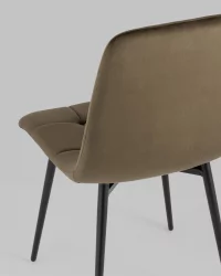 Стул Одди велюр Коричневый