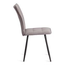 Металлический стул Bari LT, велюр, серый/черный, 29, 41х55х89 см
