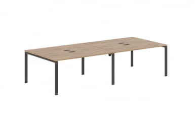 Бенч-система 4-местная EDIS EUWST 3113 Дуб Денвер светлый Мокко