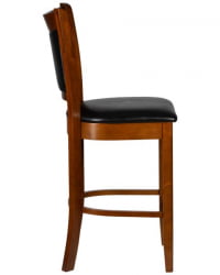 Стул полубарный DOBRIN GARRY COUNTER (шоколад, черный) 2 шт