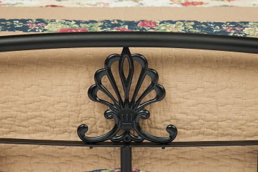 Кровать РУМБА (AT-203)/ RUMBA дерево гевея/металл, 90*200 см (Single bed), красный дуб/черный