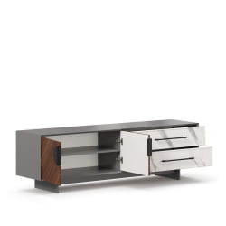 Тумба ТВ 1800 Вилена ЛД 138.140.000 Оникс Серый/Орех/Монте белый