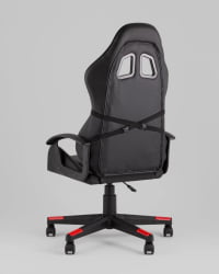 Кресло спортивное TopChairs Warden черно-красный