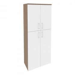 Шкаф высокий широкий ОНИКС О.СТ-1.8 Дуб Аризона/Белый / ONIX O.ST-1.8