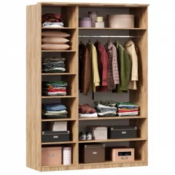 Шкаф трехстворчатый Фиджи 001 Дуб Золотой Белый