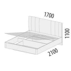 Кровать двуспальная Николь 901.21