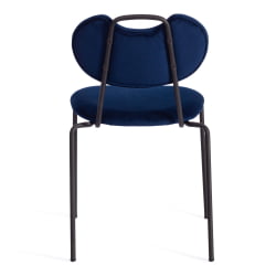 Стул DANTON (mod. 0139223) металл/ткань, 47х56,5х79 см, темно-синий S108 (117 DARK BLUE)/черный