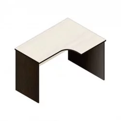 Стол компьютерный угловой Р.РС-12 (правый) Венге/Дуб молочный