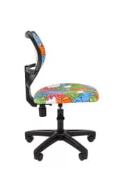 Детское кресло CХАИРМАН ТИН (Кидс) 102 черный пластик Котики / CHAIRMAN (Kids)