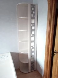 Стеллаж угловой (левый/правый) Мегаполис 55.05 Сосна Астрид