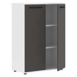 Шкаф с глухими средними дверьми EDIS EMCS 85.1 Мокко Черный Белый