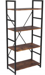 Стеллаж в гостиную WS-01 burnt
