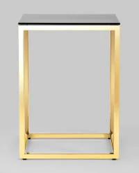 Журнальный стол ТАУН 40x40 Золото (стекло smoke)