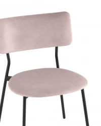Стул Амелия велюр пыльно-сиреневый