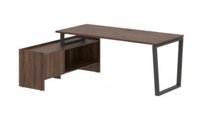 Стол с тумбой EDIS EVCT 19814 Дуб Денвер темный Мокко