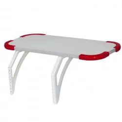 Полка навесная с проставкой Polka_bz 3/550 Белая Красная