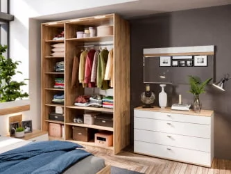 Спальный гарнитур Фиджи №1 Дуб Золотой Белый